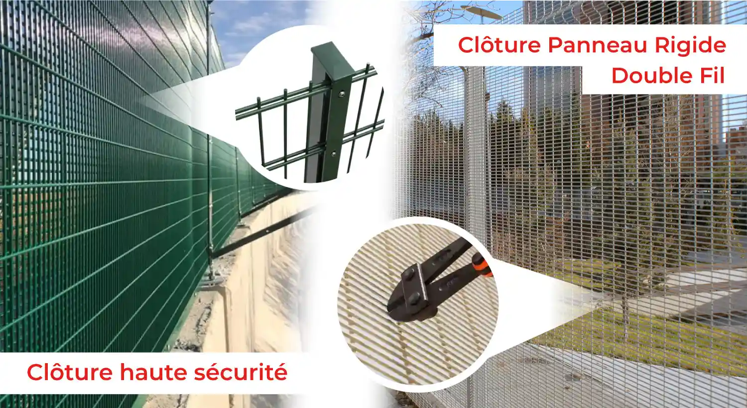 Poteaux de clôture à mailles losangées 358 Clôture en maille anti-escalade  - Clôture Abx Co., Ltd